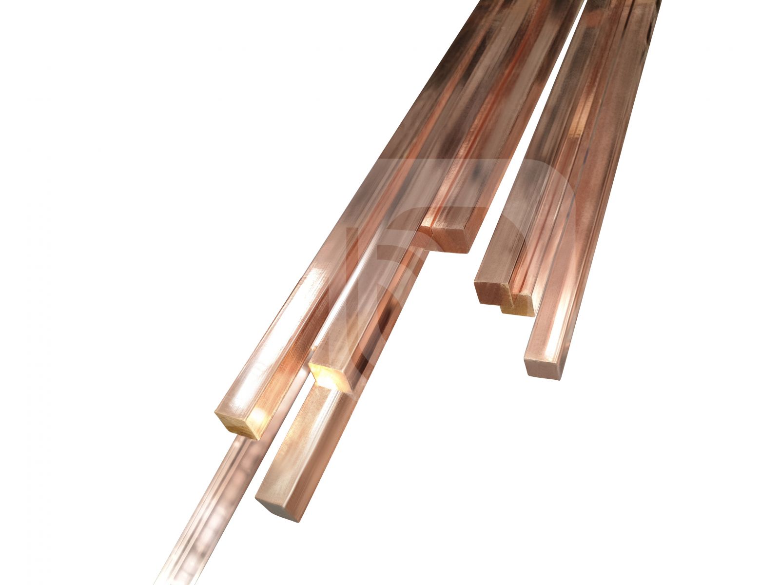 Copper Rectangle Rod